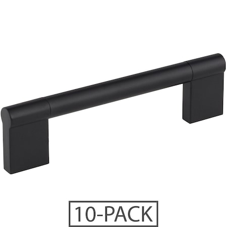 Elements 128 mm Center-to-Center Matte Black Knox Cabinet Bar Pull, 645-128MB-10